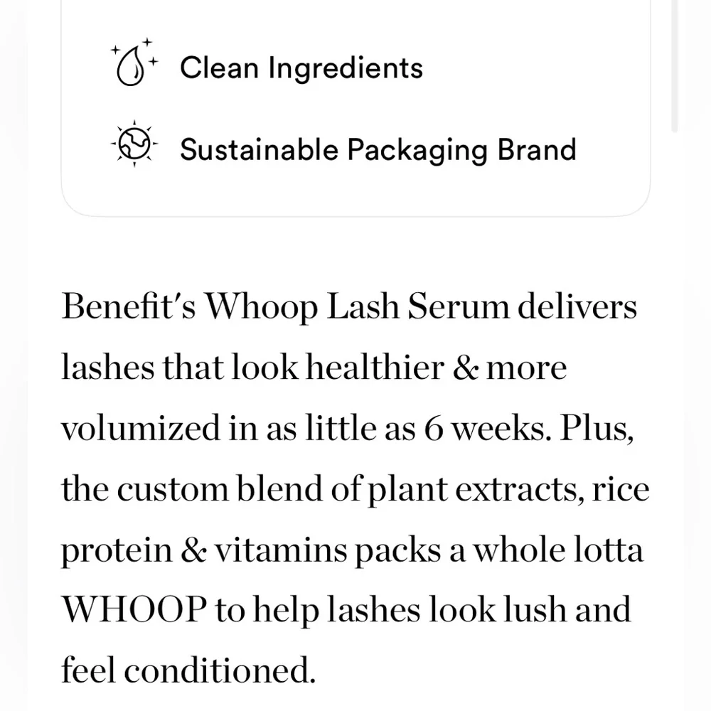 Benefit Whoop Lash- Lash Enhancing Serum‎